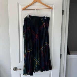 Plaid Pleated Skirt